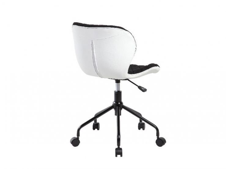 Scaun ergonomic de birou copii Rino, alb/negru